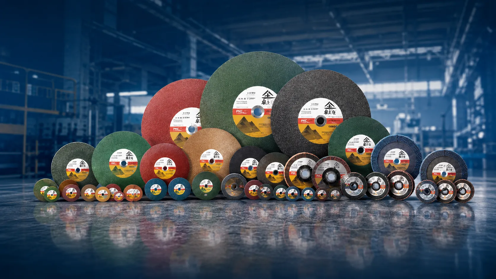 Jinjuyuan cutting discs grinding discs and flap discs product range