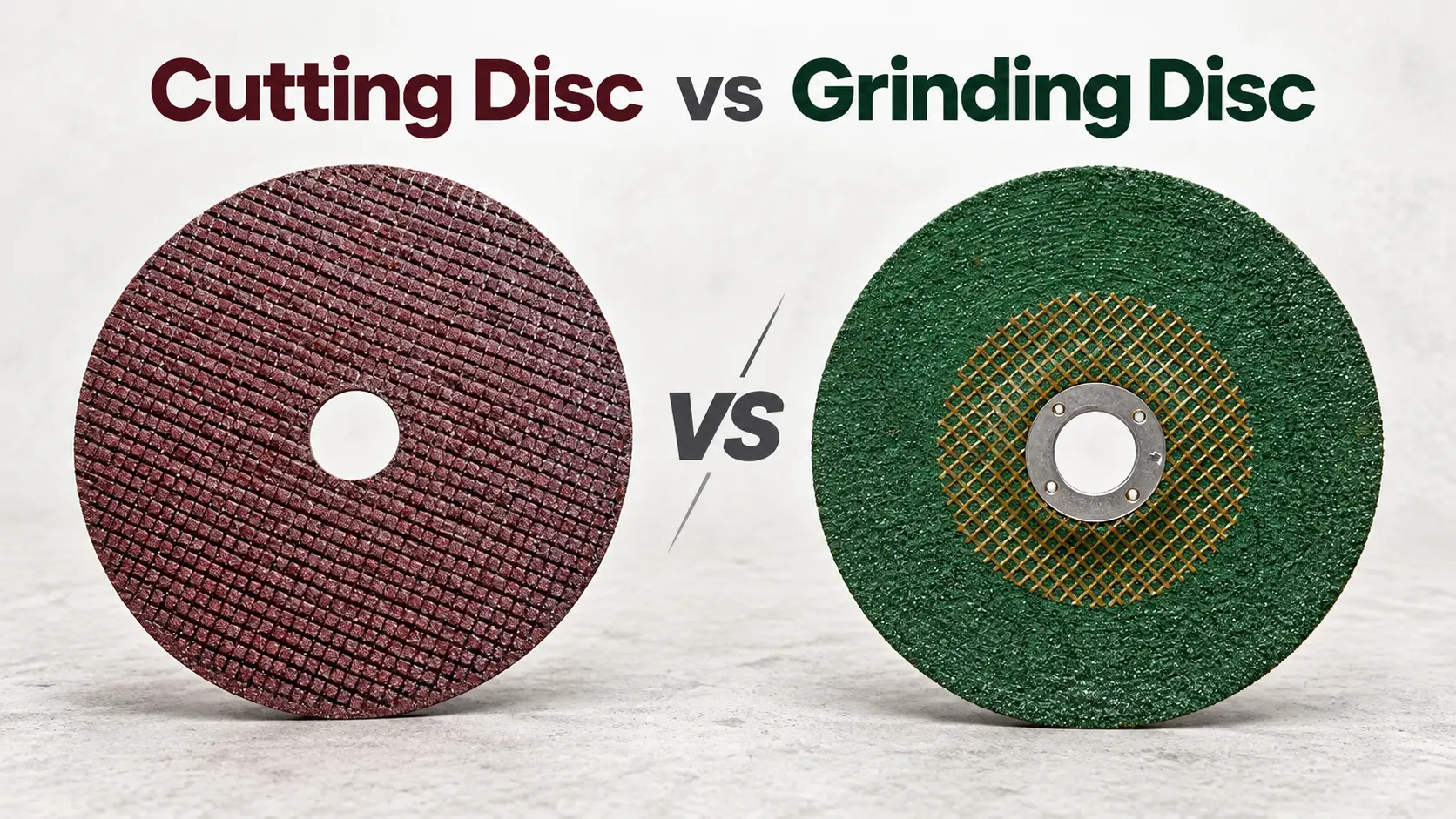 Cutting disc vs grinding disc comparison